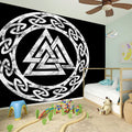Viking Valhalla Symbol Print Wall Sticker