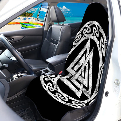 Viking Valhalla Symbol Print Waterproof Car Seat Cover