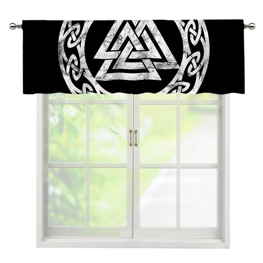 Viking Valhalla Symbol Print Window Valance