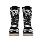 Viking Valhalla Symbol Print Winter Boots