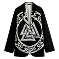 Viking Valhalla Symbol Print Women's Blazer