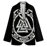 Viking Valhalla Symbol Print Women's Blazer