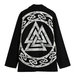 Viking Valhalla Symbol Print Women's Blazer