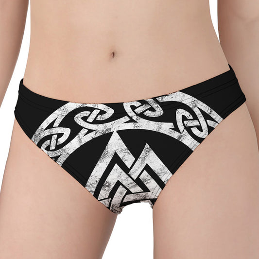 Viking Valhalla Symbol Print Women's Panties