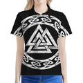 Viking Valhalla Symbol Print Women's Polo Shirt