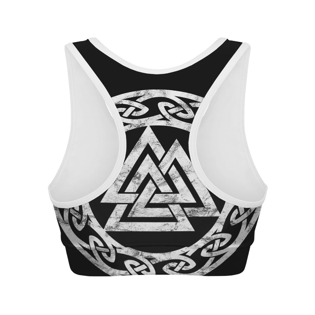 Viking Valhalla Symbol Print Women's Sports Bra