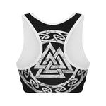 Viking Valhalla Symbol Print Women's Sports Bra