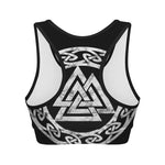 Viking Valhalla Symbol Print Women's Sports Bra