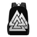 Viking Valknut Symbol Print 17 Inch Backpack