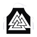 Viking Valknut Symbol Print Adjustable Apron