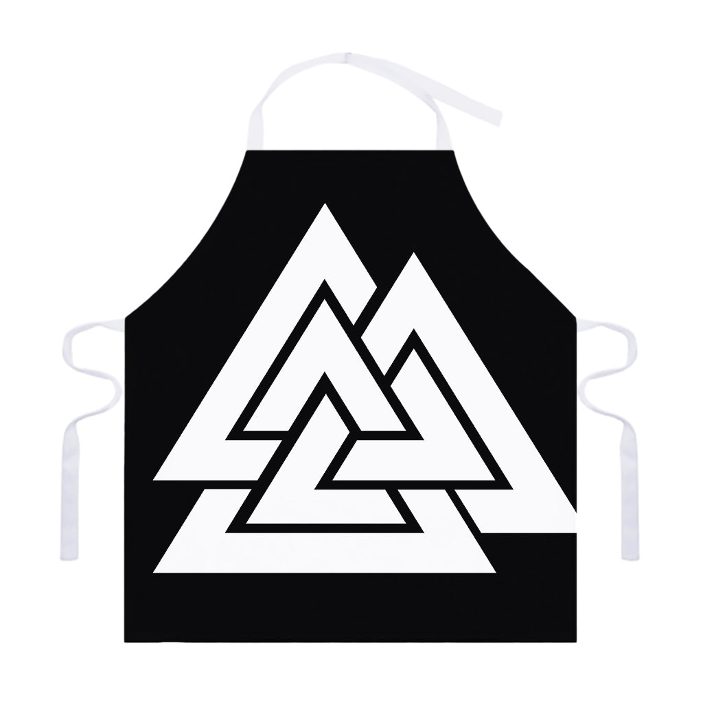 Viking Valknut Symbol Print Adjustable Apron