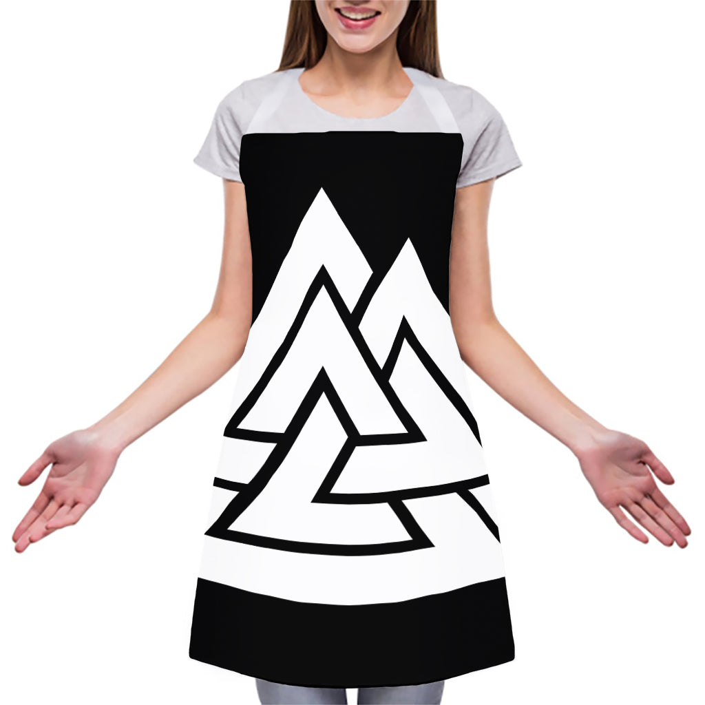Viking Valknut Symbol Print Adjustable Apron