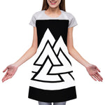 Viking Valknut Symbol Print Adjustable Apron