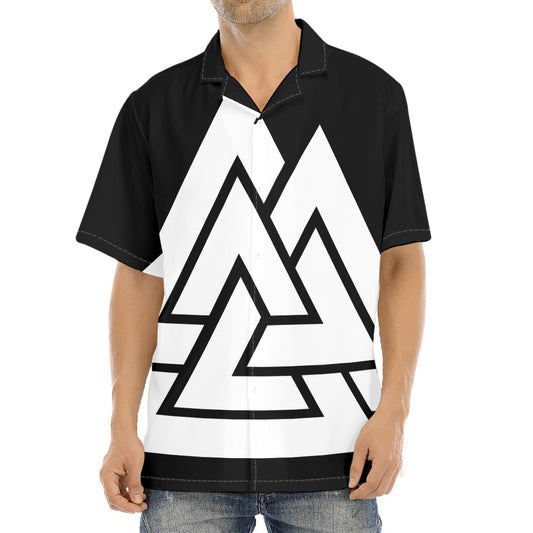 Viking Valknut Symbol Print Aloha Shirt