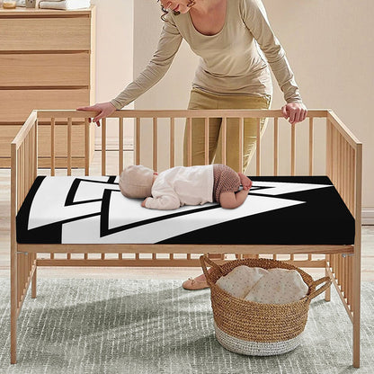 Viking Valknut Symbol Print Baby Crib Sheet
