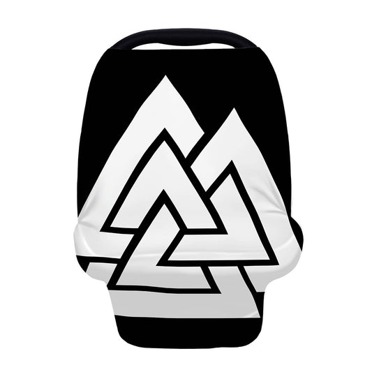 Viking Valknut Symbol Print Baby Seat Cover
