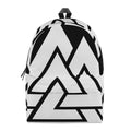 Viking Valknut Symbol Print School Backpack
