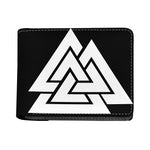 Viking Valknut Symbol Print Bifold Wallet