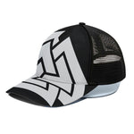 Viking Valknut Symbol Print Black Mesh Trucker Cap