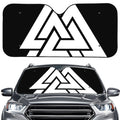 Viking Valknut Symbol Print Car Windshield Sun Shade