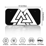 Viking Valknut Symbol Print Car Windshield Sun Shade