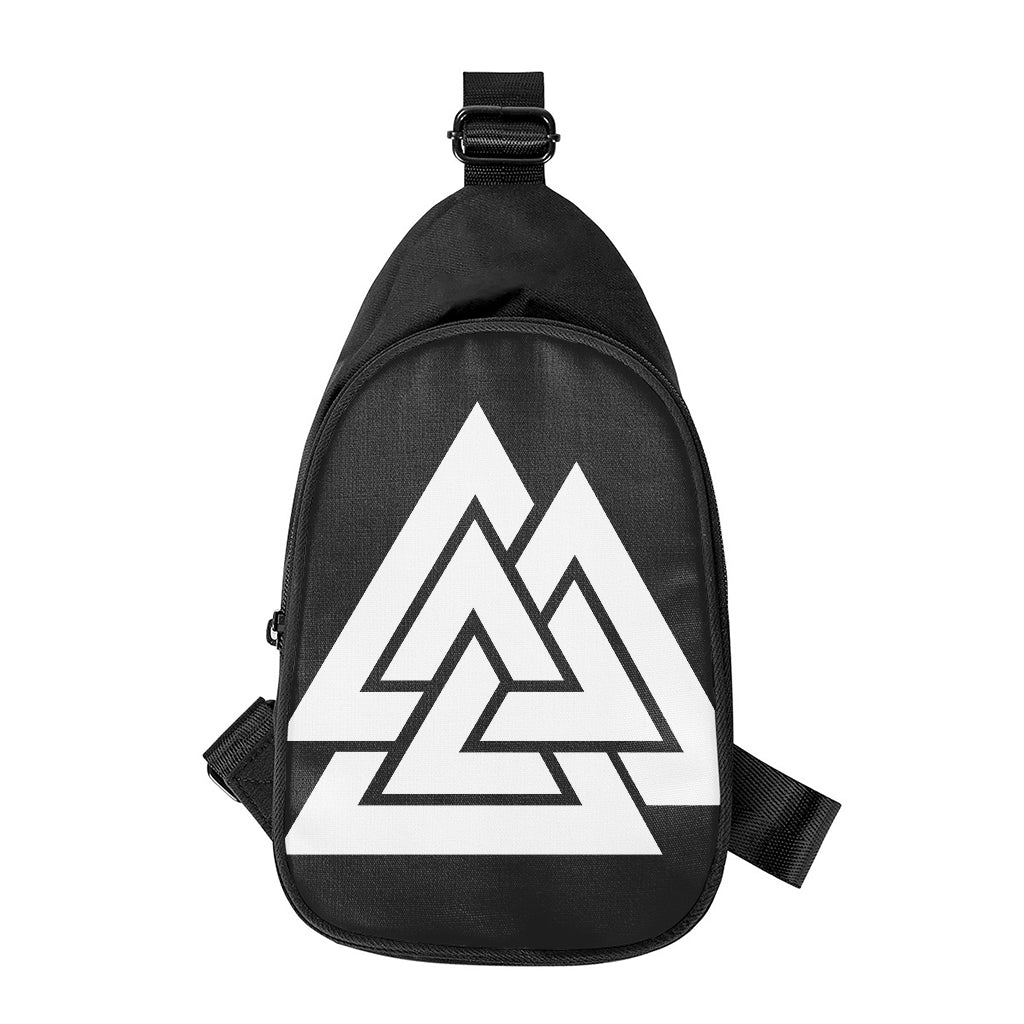 Viking Valknut Symbol Print Chest Bag