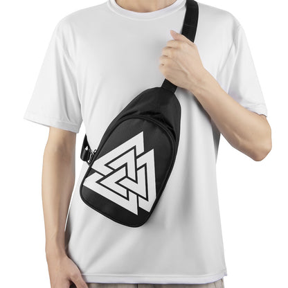 Viking Valknut Symbol Print Chest Bag