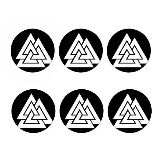 Viking Valknut Symbol Print Coaster Set