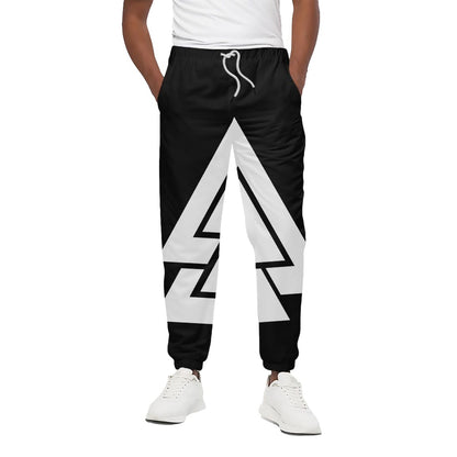 Viking Valknut Symbol Print Cotton Pants