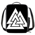 Viking Valknut Symbol Print Crossbody Lunch Bag