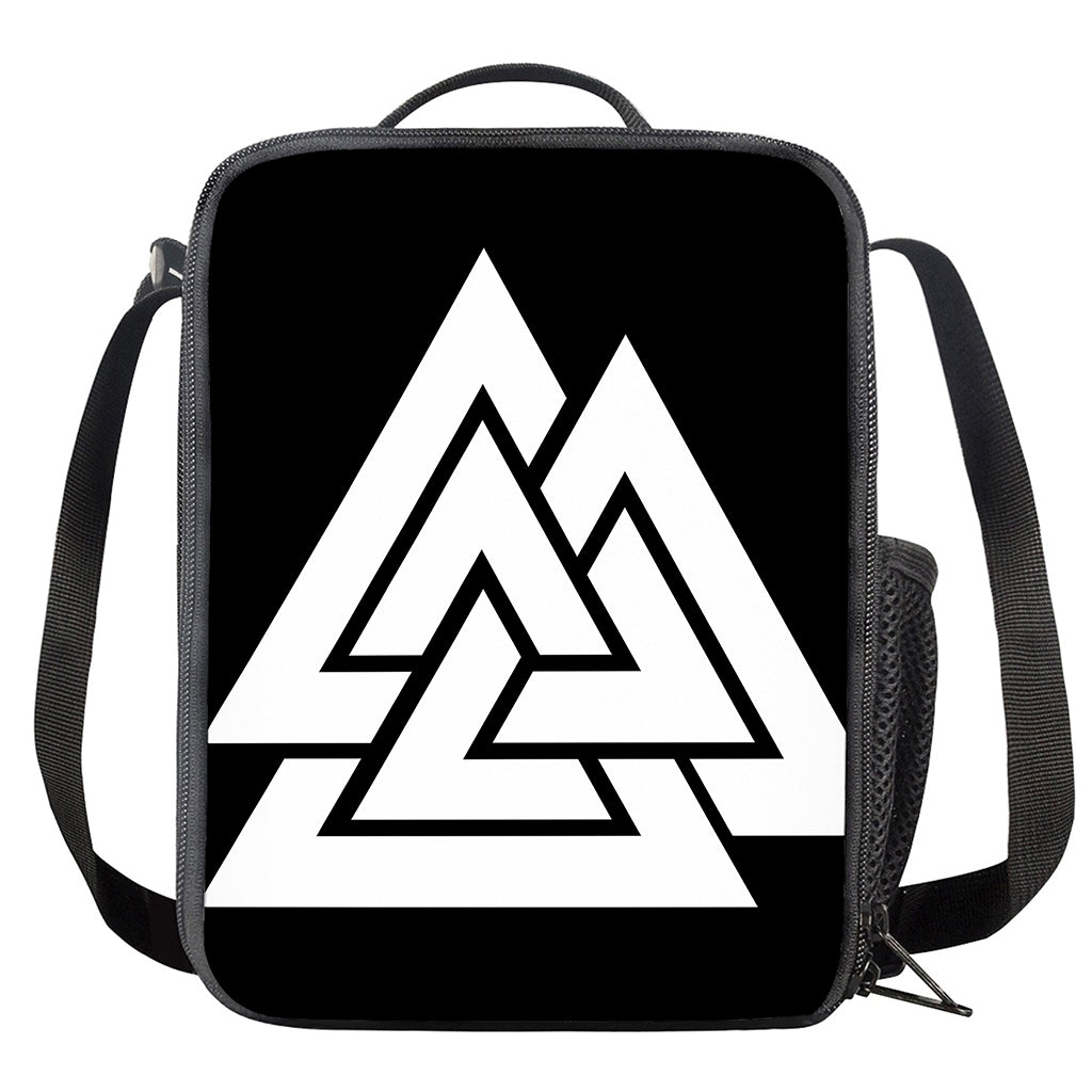 Viking Valknut Symbol Print Crossbody Lunch Bag