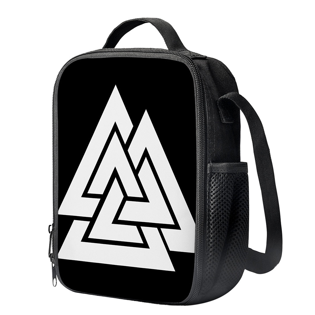 Viking Valknut Symbol Print Crossbody Lunch Bag