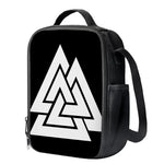 Viking Valknut Symbol Print Crossbody Lunch Bag