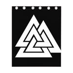 Viking Valknut Symbol Print Curtain