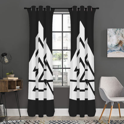 Viking Valknut Symbol Print Curtain