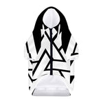 Viking Valknut Symbol Print Dog Zip Up Hoodie