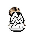 Viking Valknut Symbol Print Dog Zip Up Jacket