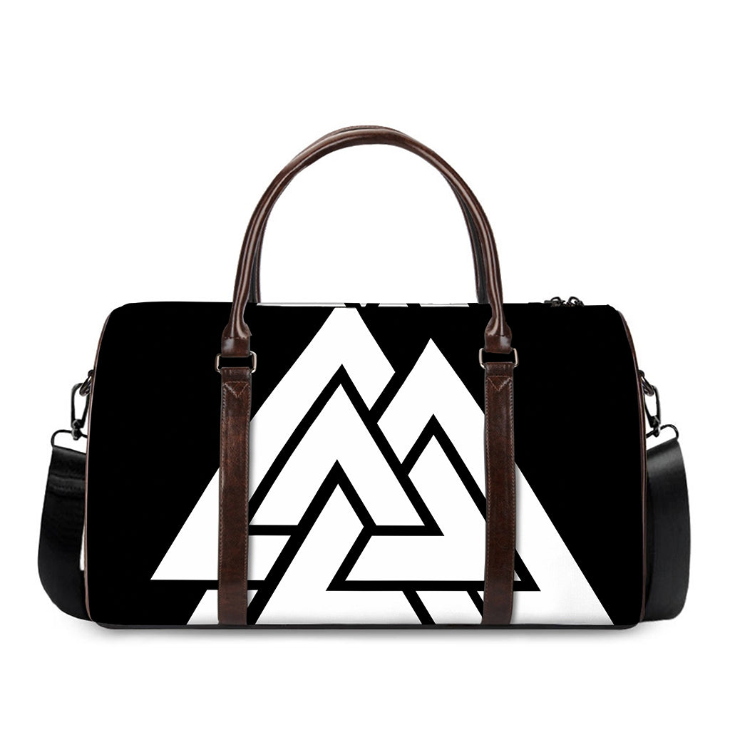 Viking Valknut Symbol Print Duffle Bag