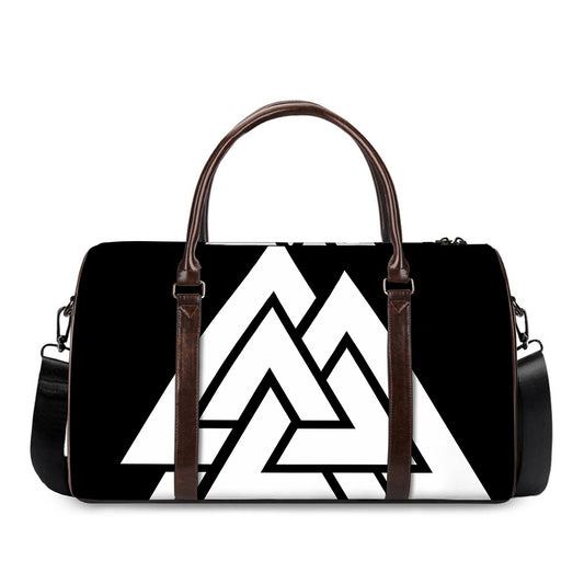 Viking Valknut Symbol Print Duffle Bag