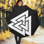 Viking Valknut Symbol Print Foldable Umbrella