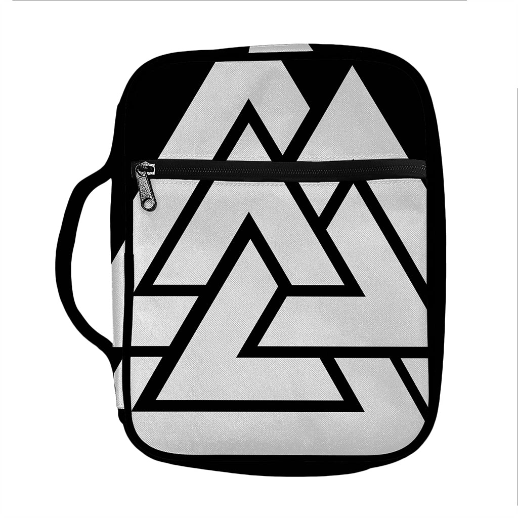 Viking Valknut Symbol Print Front Pocket Bible Bag