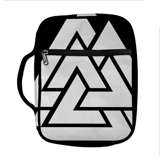 Viking Valknut Symbol Print Front Pocket Bible Bag