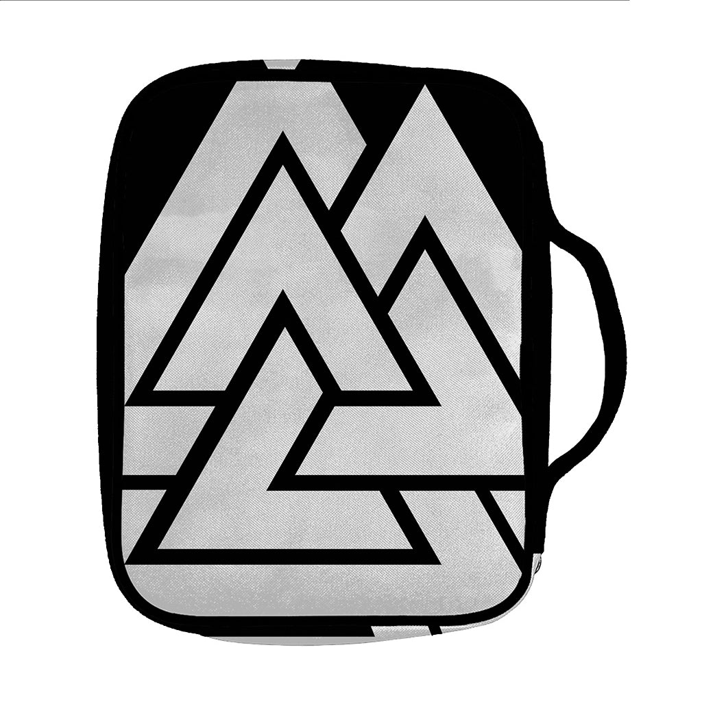 Viking Valknut Symbol Print Front Pocket Bible Bag