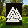 Viking Valknut Symbol Print Garden Flag