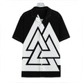 Viking Valknut Symbol Print Hawaiian Shirt