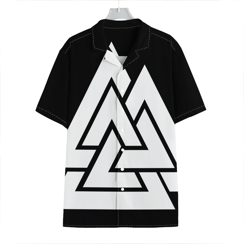 Viking Valknut Symbol Print Hawaiian Shirt