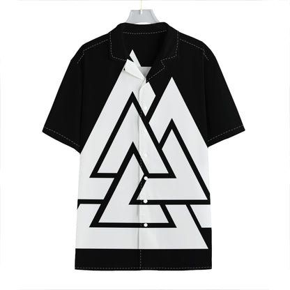 Viking Valknut Symbol Print Hawaiian Shirt
