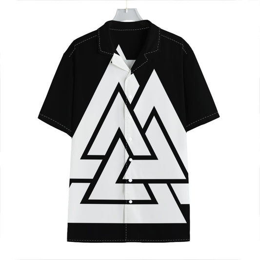 Viking Valknut Symbol Print Hawaiian Shirt