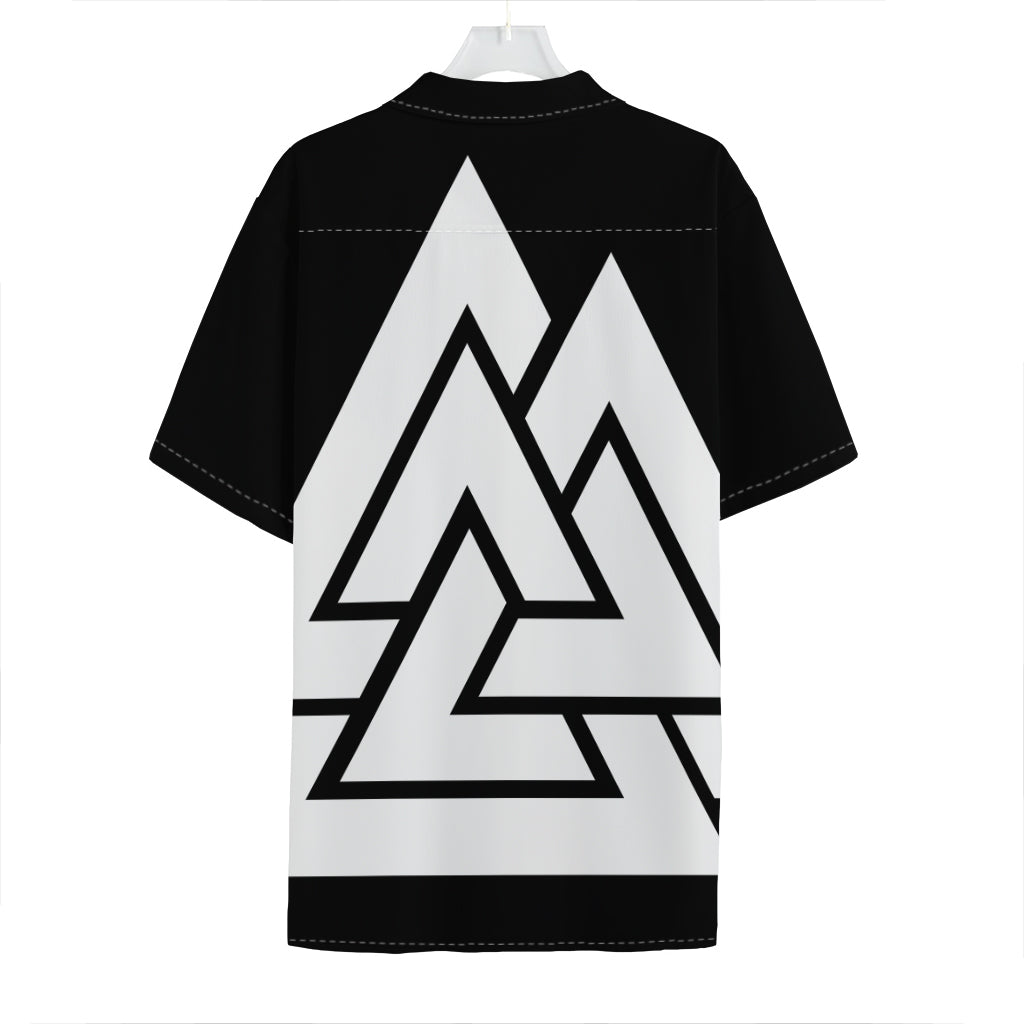 Viking Valknut Symbol Print Hawaiian Shirt