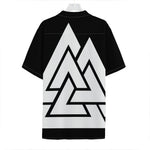 Viking Valknut Symbol Print Hawaiian Shirt